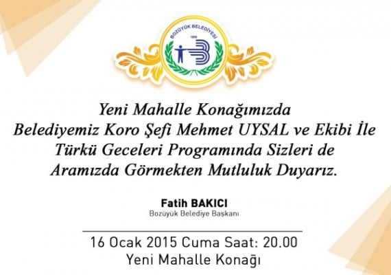 Türkü Geceleri 3.sü Yapılacak 2