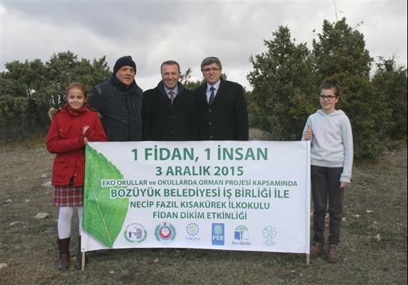 Kent Ormanı Fidan Dikimi Öğrencilerle 1