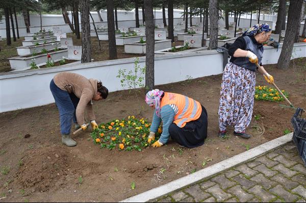 İnönü Şehitliği Çiçeklendirildi 9