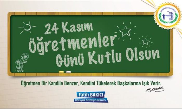 BELEDİYE BAŞKANI FATİH BAKICI: “TÜM ÖĞRETMENLERİMİZİN ÖĞRETMENLER GÜNÜ KUTLU OLSUN”