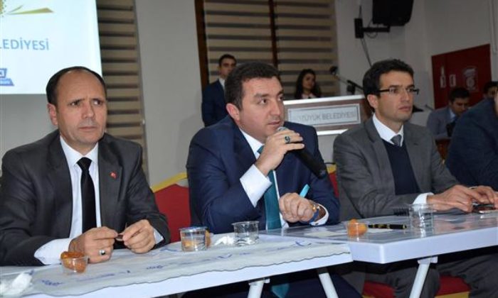 BAŞKAN BAKICI AK PARTİ KASIM AYI İSTİŞARE TOPLANTISINDA PROJELERİNİ ANLATTI