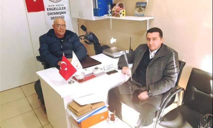 BAŞKAN BAKICI ENGELLİLER DERNEĞİ’Nİ ZİYARET ETTİ
