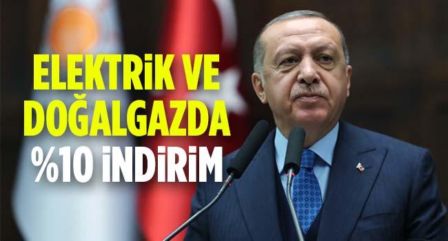 Elektrik ve doğal gaz fiyatlarında yüzde 10 indirim