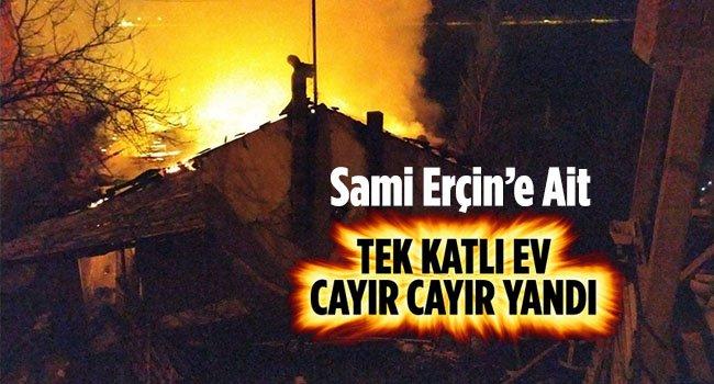 sami ercine ait tek katli ev yandi