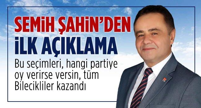 Semih Şahin’den İlk Açıklama
