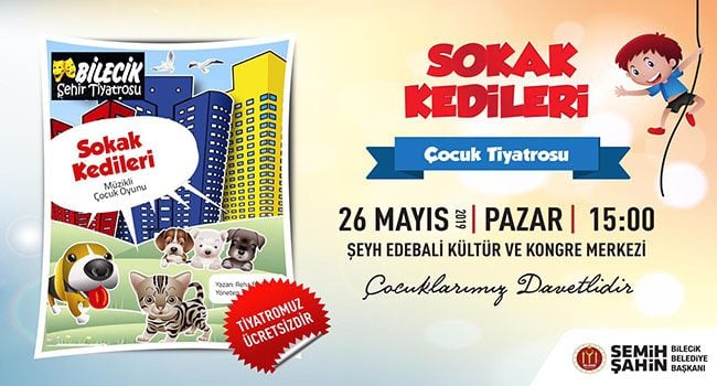 bilecikte sokak kedileri adlı oyun sergilendi