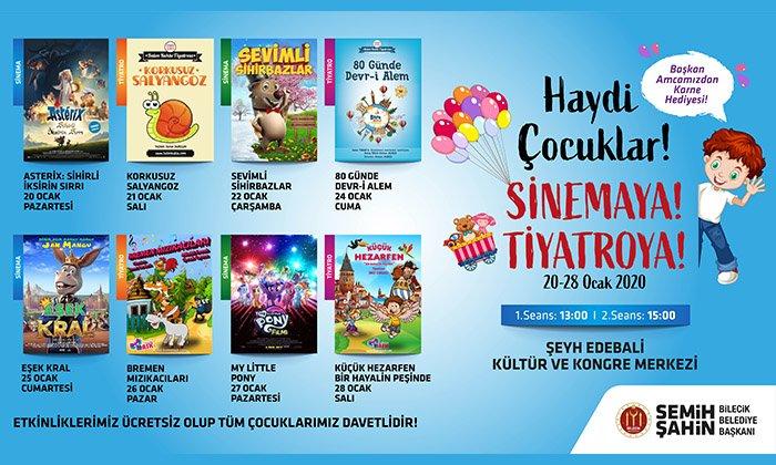 Bilecik Belediyesinden Çocuklara Karne Hediyesi