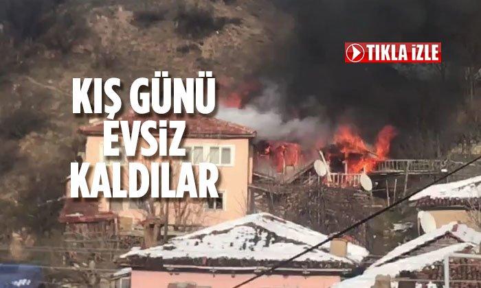 Kış Gününde Evsiz Kaldılar