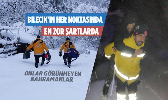 Bilecik’in Her Noktasında En Zor Şartlarda