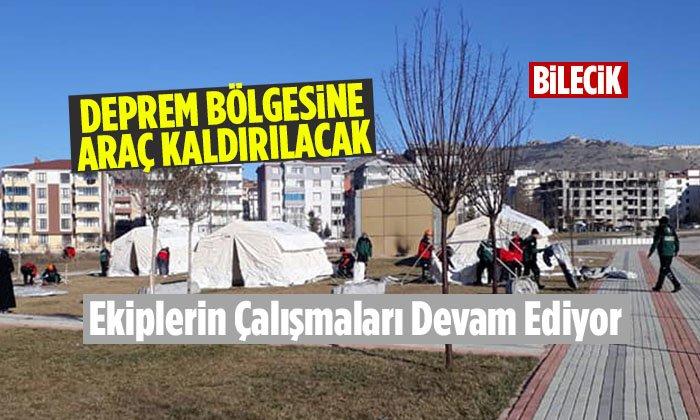 Deprem Bölgesine Bilecik’ten Destek Devam Ediyor