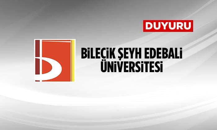 Bilecik Şeyh Edebali Üniversitesi Lisansüstü Öğrenci Alım İlanı