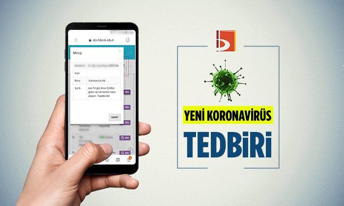 Bilecik Şeyh Edebali Üniversitesinde Koronavirüs Tedbiri