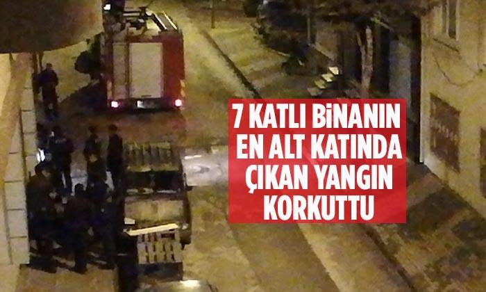 Gece Geç Saatlerde Korkutan Yangın