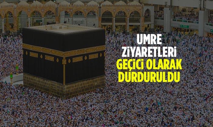 Umre Ziyaretleri Geçici Olarak Durduruldu