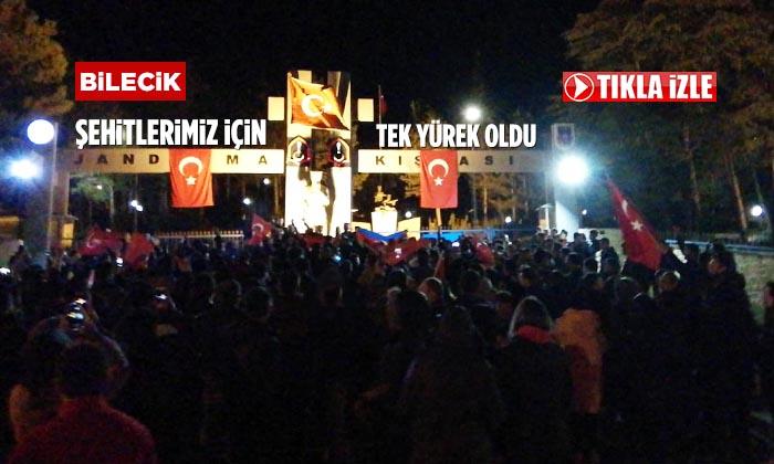 Bilecik Şehitlerimiz İçin Tek Yürek Oldu