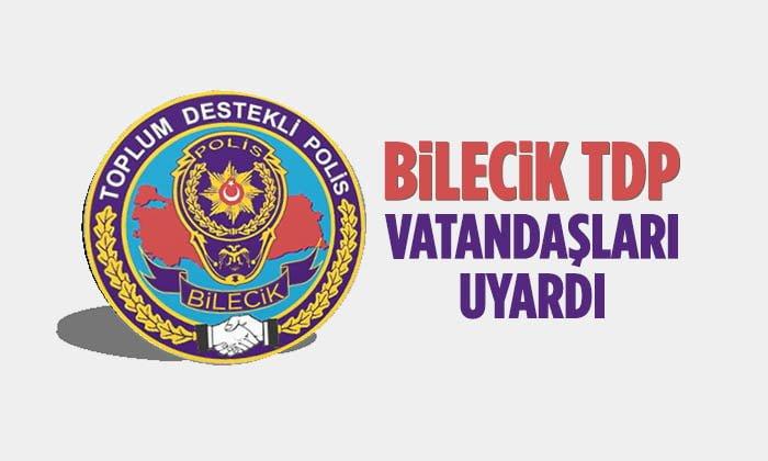 Toplum Destekli Polislik Şube Müdürlüğü Vatandaşları Uyardı