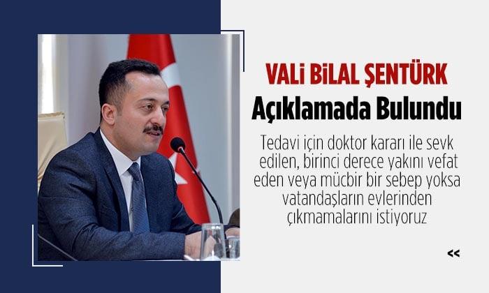 Bilecik Valisi Bilal Şentürk Açıklamalarda Bulundu