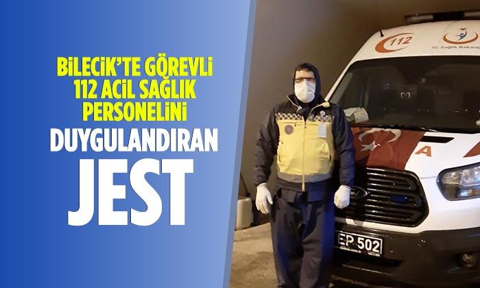 Bilecik’te Görevli 112 Personelini Duygulandıran Jest
