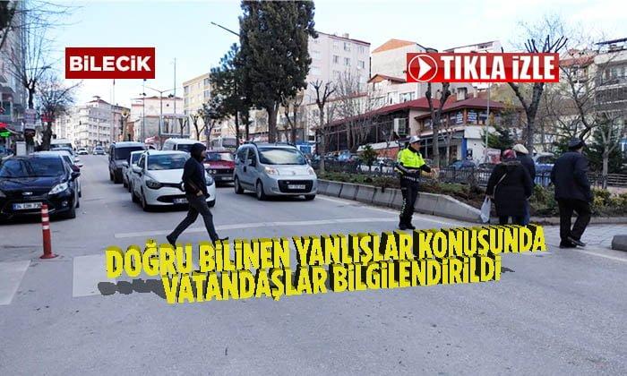 Bilecik’te Hem Yayalar Hem de Sürücüler Bilgilendirildi
