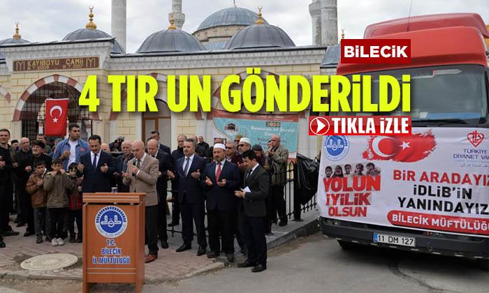 Bilecik’ten 4 TIR Un Gönderildi