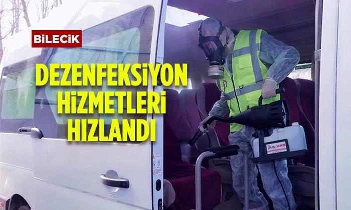 Bilecik’te Dezenfeksiyon Hizmetleri Hızlandı