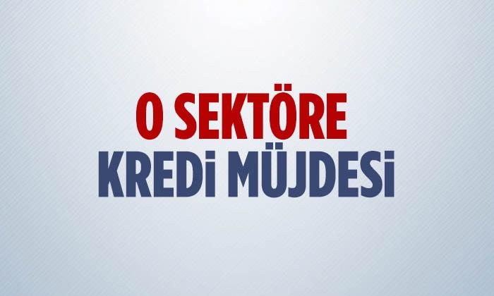 O Sektöre Kredi Müjdesi