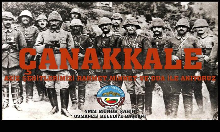 Osmaneli Belediye Başkanı Şahin’in Çanakkale Zaferi Mesajı
