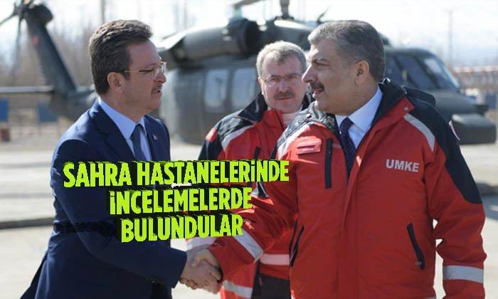 Sahra Hastanelerinde İncelemede Bulundular