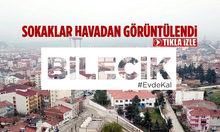 Bilecik’te Sokaklar Havadan Görüntülendi