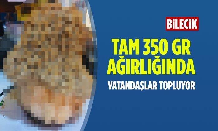 Bilecik’te Vatandaşlar Topluyor Tam 350 Gram Ağırlığında