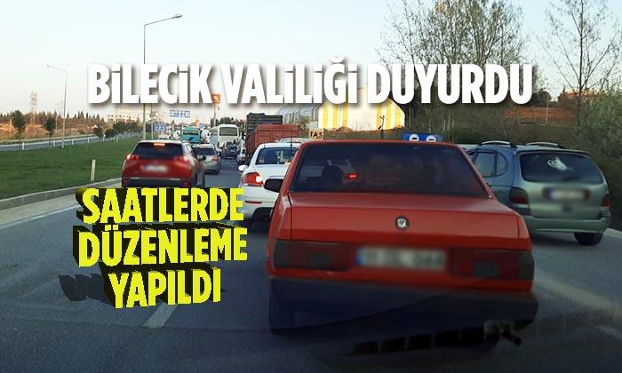 Bilecik Valiliğince Kontrol Noktasındaki Saatlerde Düzenleme Yapıldı