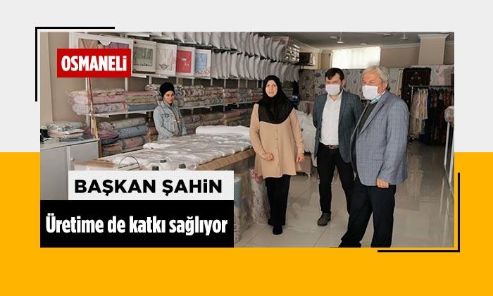 Osmaneli Belediye Başkanı Şahin, Üretime de Katkı Sağlıyor