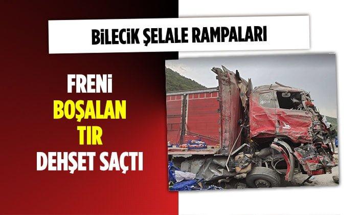 Bilecik, Şelale Rampalarında Freni Boşalan TIR, Dehşet Saçtı