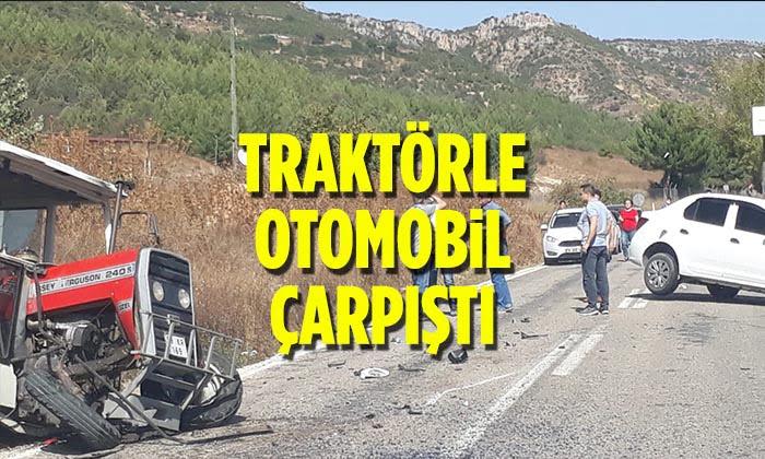 Bilecik’te Traktörle Otomobil Çarpıştı