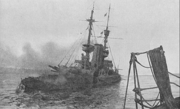Batırılan İngiliz Savaş Gemisi Irresistible