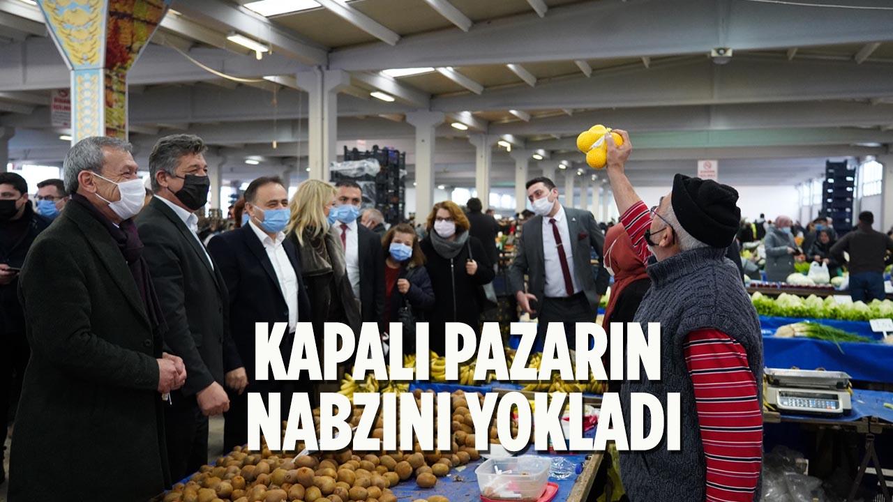 Başkan Şahin, Kapalı Pazarın Nabzını Yokladı