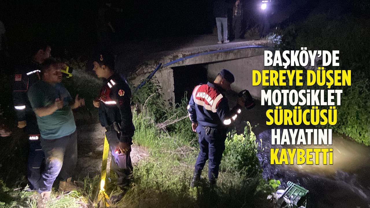 Bilecik Başköy’de Dereye Düşen Motosiklet Sürücüsü Hayatını Kaybetti