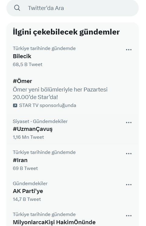 Bilecik trend oldu