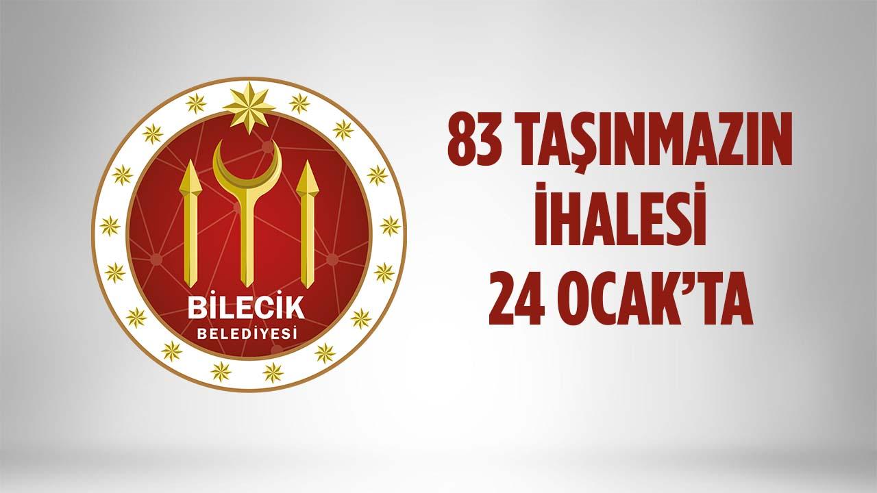 Bilecik Belediyesi 83 Taşınmazını 24 Ocak’ta Satışa Sunuyor