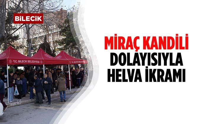 Miraç Kandili Dolayısıyla Helva İkramı Yapıldı