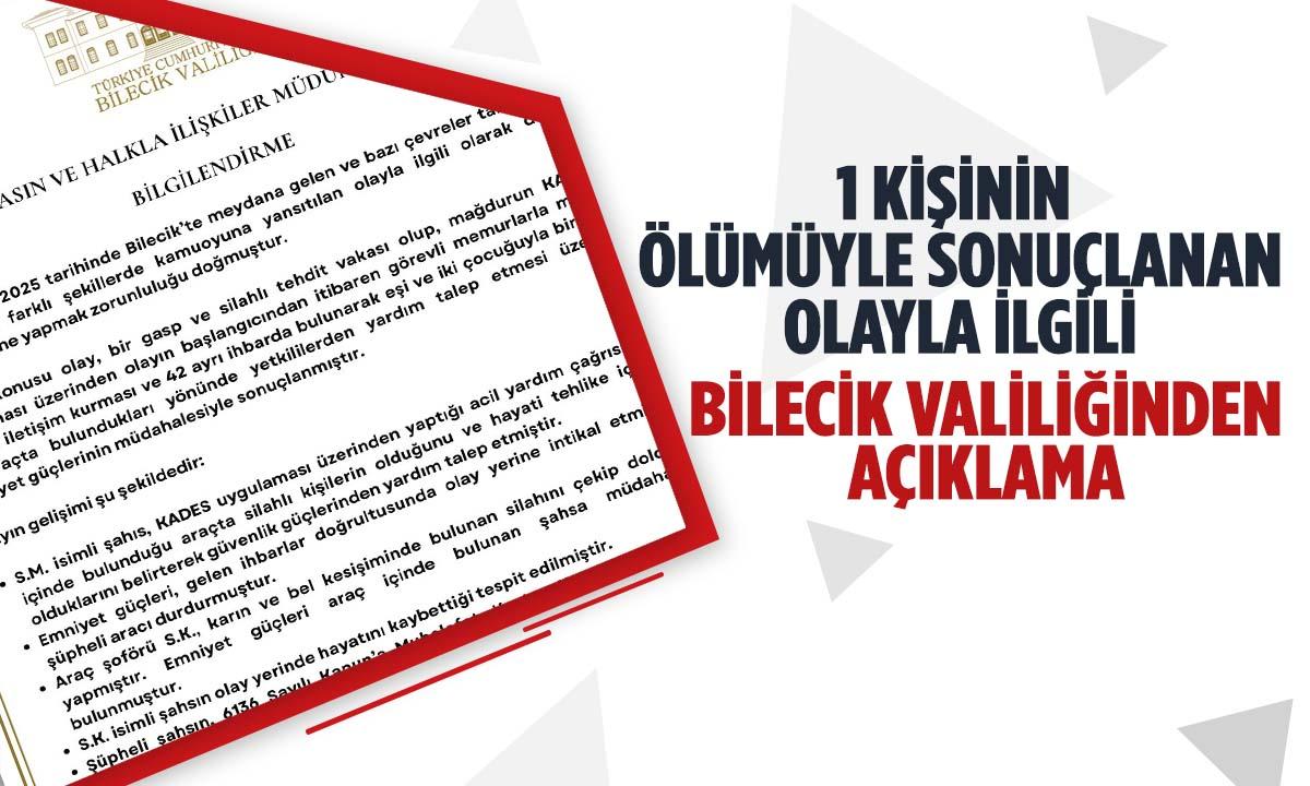 1 Kişinin Ölümüyle Sonuçlanan Olayla İlgili Yetkililerden Açıklama