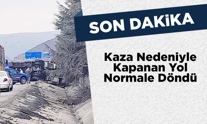 Bilecik Osmaneli Yolu Normale Döndü