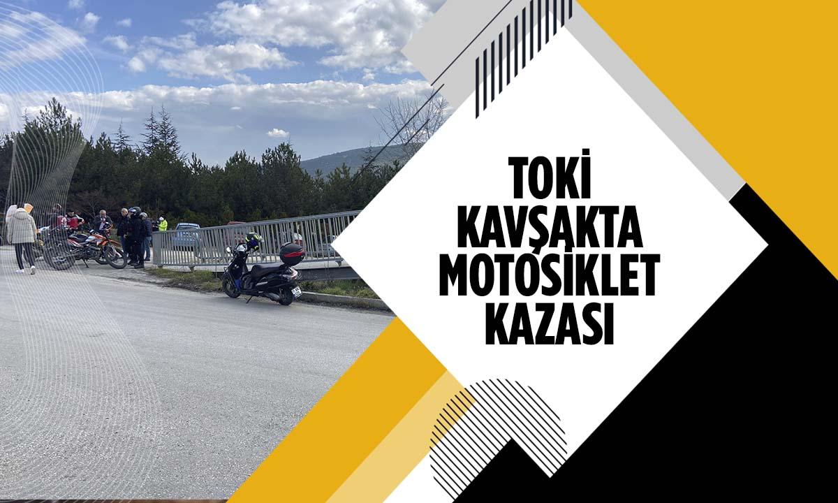 Bilecik Toki Kavşağında Motosiklet Kontrolden Çıktı
