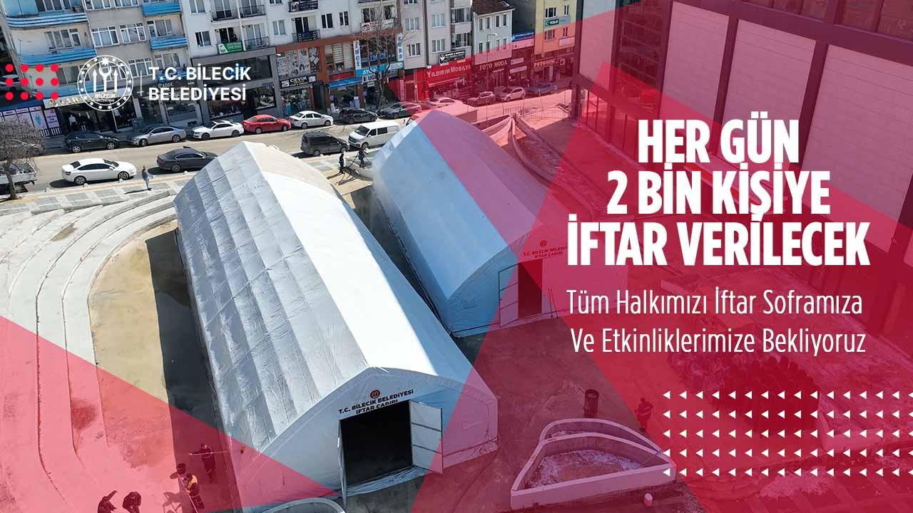 Her Gün 2 Bin Kişiye İftar Verilecek
