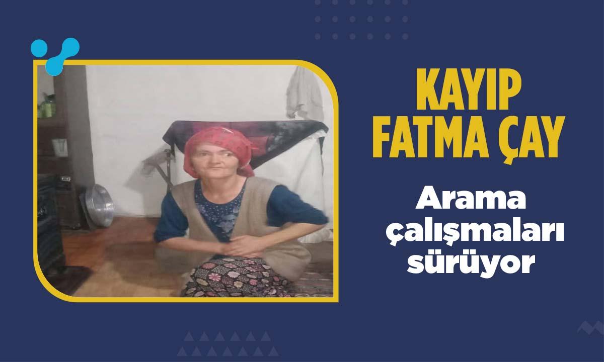 Kayıp Fatma Çay İçin Arama Çalışması Başlatıldı
