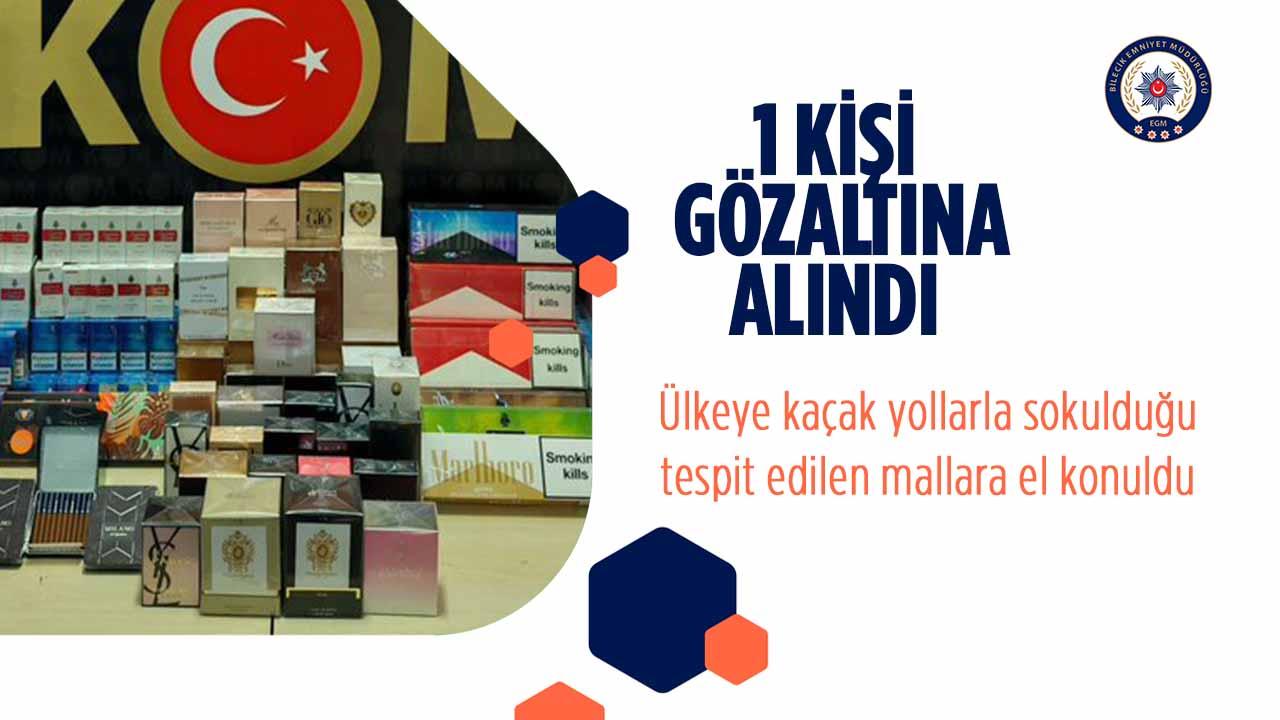 Bilecik’te Kaçakçılıktan 1 Kişi Gözaltına Alındı