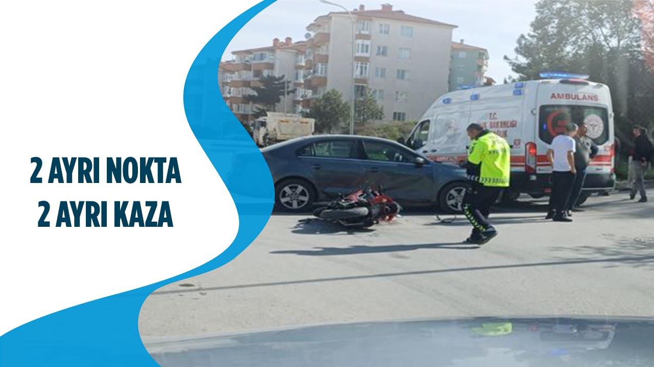 Bilecik’te 2 Ayrı Motosiklet Kazası