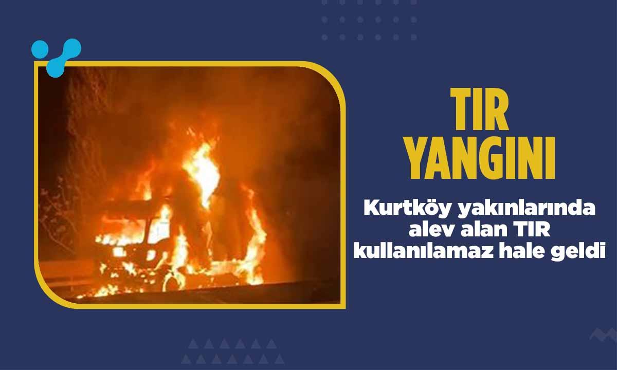 Bilecik’te TIR Yangında Kullanılamaz Hale Geldi