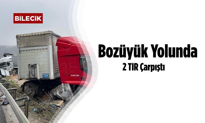 Bozüyük Yolunda 2 TIR Çarpıştı