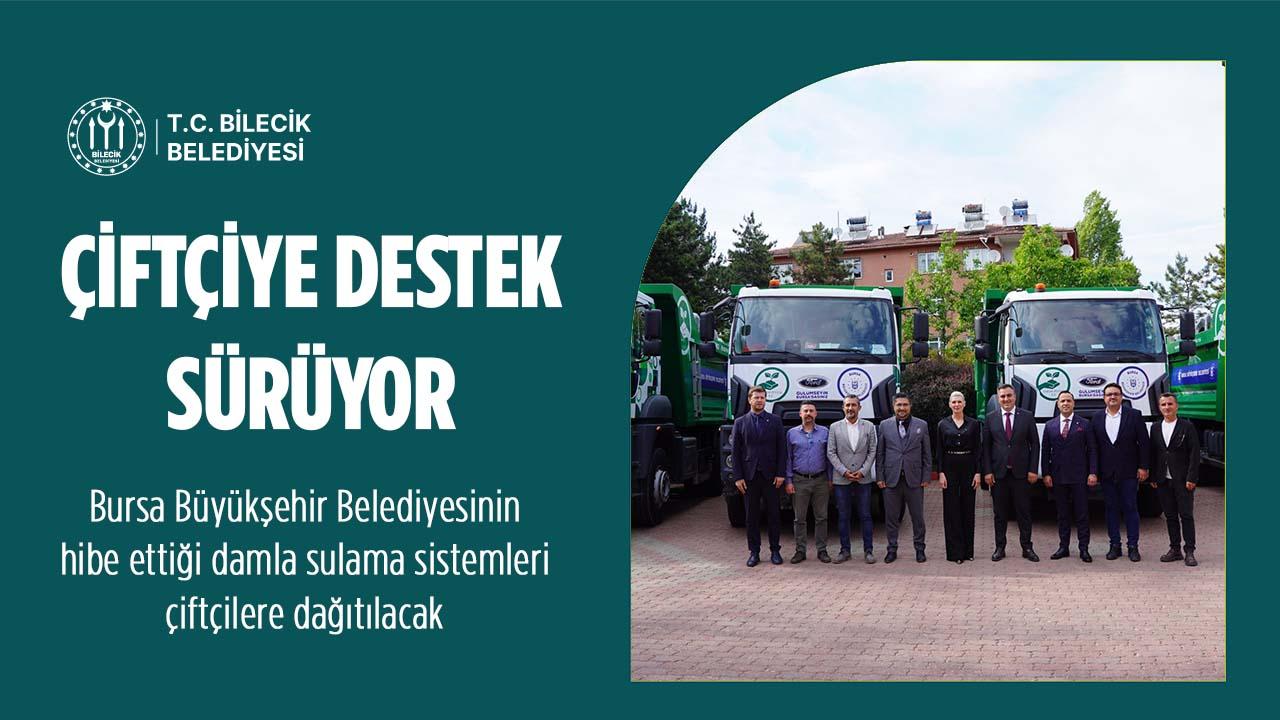 Bilecik Belediyesinin Çiftçiye Desteği Sürüyor